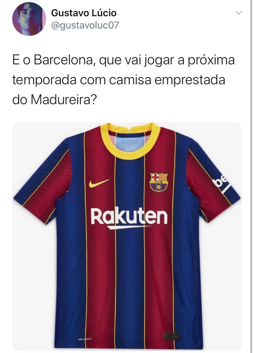 Memes: nova camisa do Barcelona rende zoeiras nas redes sociais