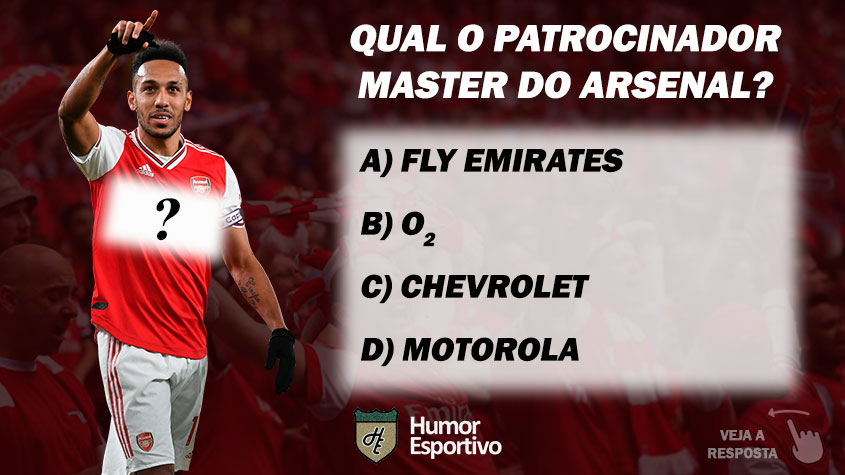 Qual o patrocinador master do Arsenal?