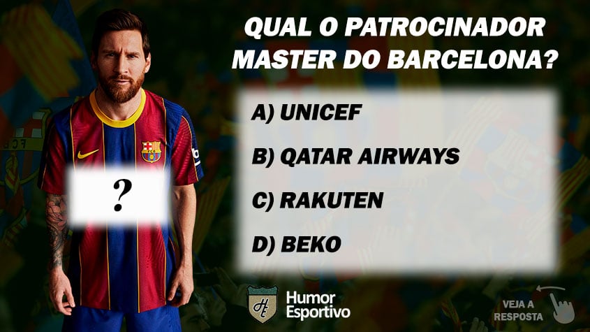 Qual o patrocinador master do Barcelona?
