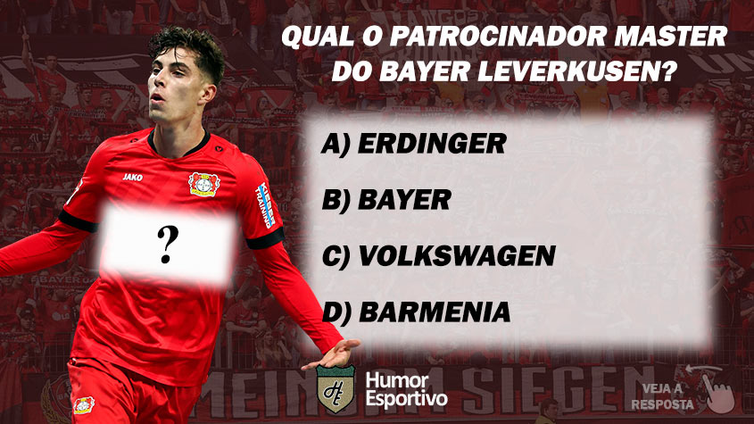 Qual o patrocinador master do Bayer Leverkusen?