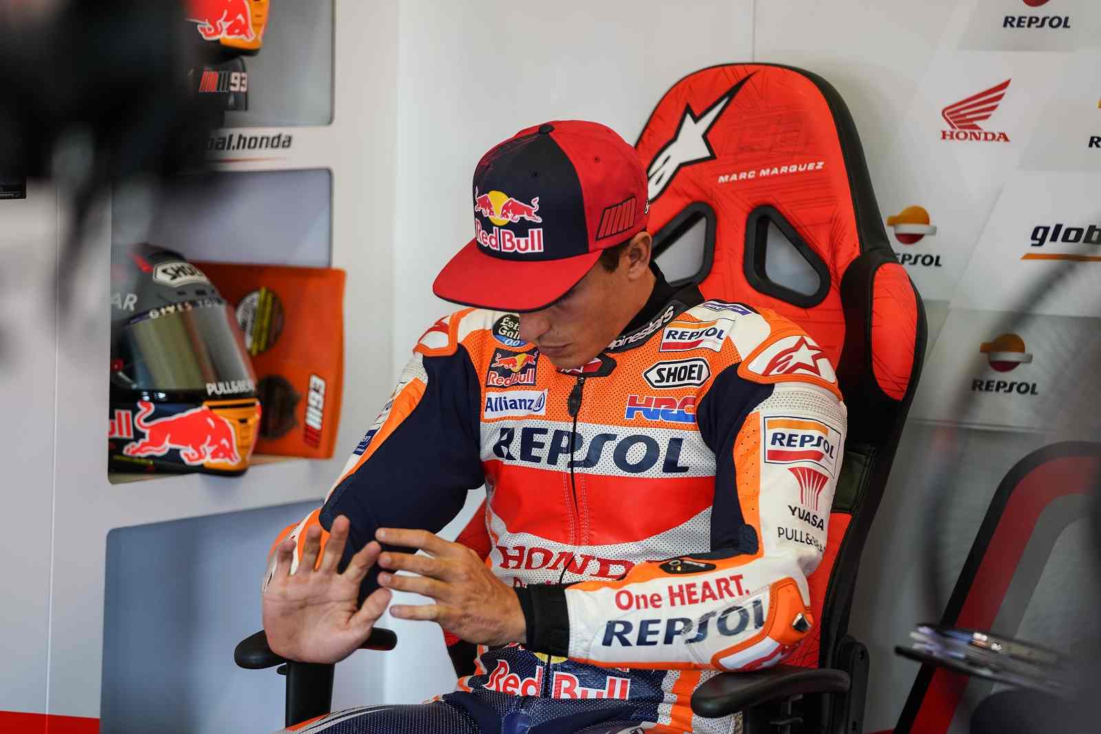 Marc Márquez chegou lesionado em Jerez