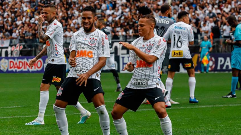 Corinthians 2 x 0 Santos (Paulistão): Cássio; Fagner, Pedro Henrique, Gil e Sidcley; Camacho (Gabriel), Cantillo, Janderson, Luan (Lucas Piton) e Everaldo (Mateus Vital); Mauro Boselli