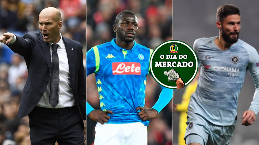 Apesar de toda a preocupação com o novo coronavírus, o mercado da bola continua ativo no mundo todo. Zidane pode deixar o Real Madrid, Koulibaly não continuará no Napoli, Giroud cobiçado pela Inter de Milão ... Confira as novidades do mercado desta sexta-feira! 