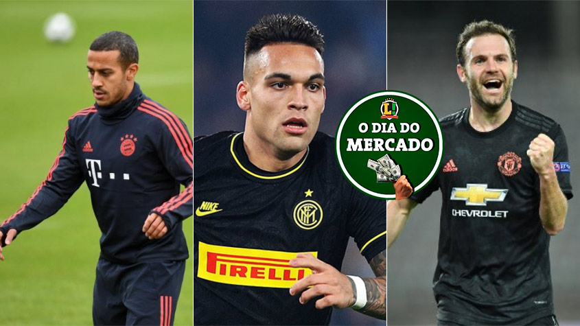 Apesar de toda a preocupação com o novo coronavírus, o mercado da bola continua ativo no mundo todo.  Thiago Alcântara tem seu futuro incerto no Bayern, Barcelona recua em negociação com Inter de Milão por Lautaro, Juan Mata pode deixar o Manchester United após seis temporadas ... Confira o dia do mercado desta segunda-feira! 