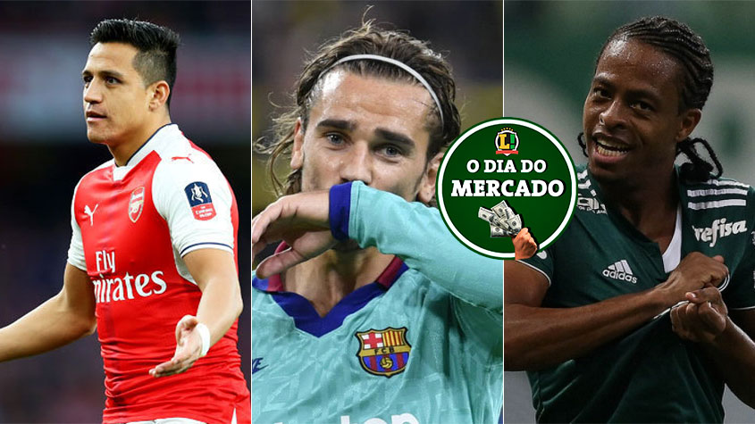 Apesar de toda a preocupação com o novo coronavírus, o mercado da bola continua ativo no mundo todo. Alexis Sánchez renovou seu vínculo por empréstimo com a Inter de Milão, Griezmann está com a situação desgastada no Barça, Keno chega ao Atlético-MG para assinar até 2023... Confira o dia do mercado desta quarta-feira! 