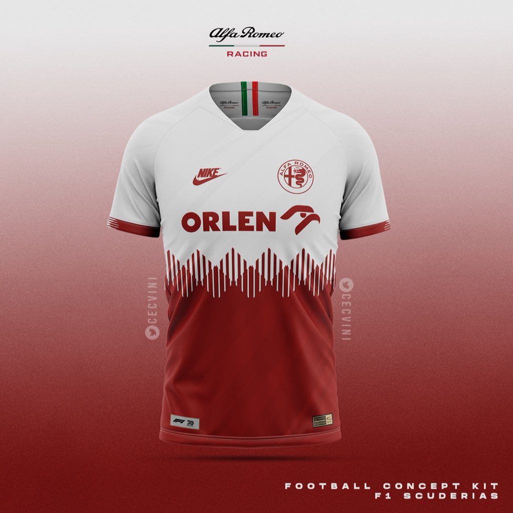 A camisa da Alfa Romeo