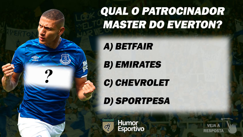 Qual o patrocinador master do Everton?