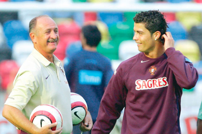 Felipão era técnico da seleção de Portugal
