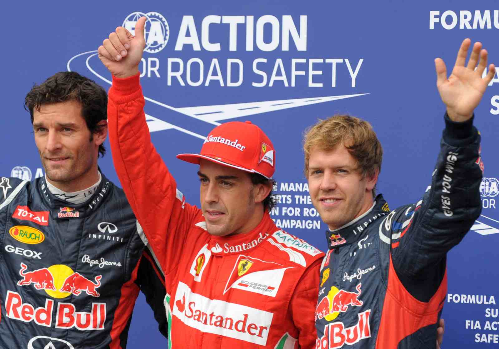 O grande domínio da Red Bull com Sebastian Vettel contribuiu para a dificuldade de Alonso