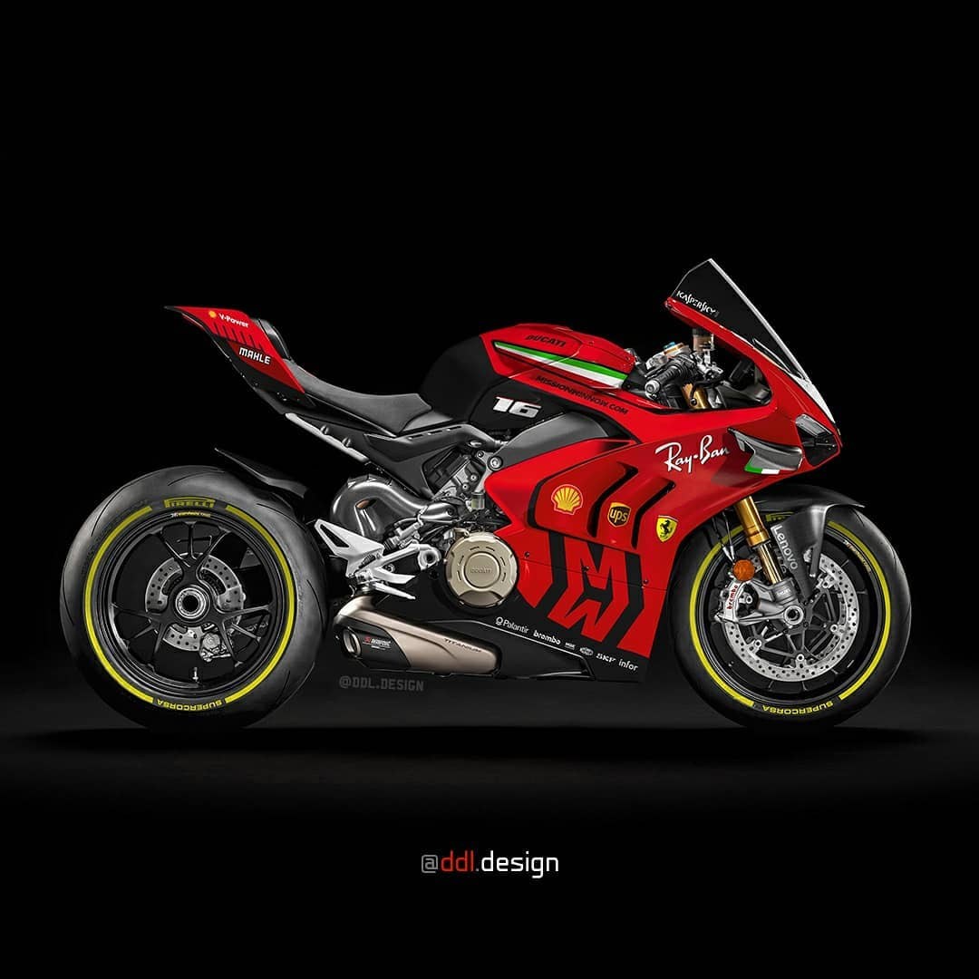 Visão geral da pintura da Ferrari na MotoGP