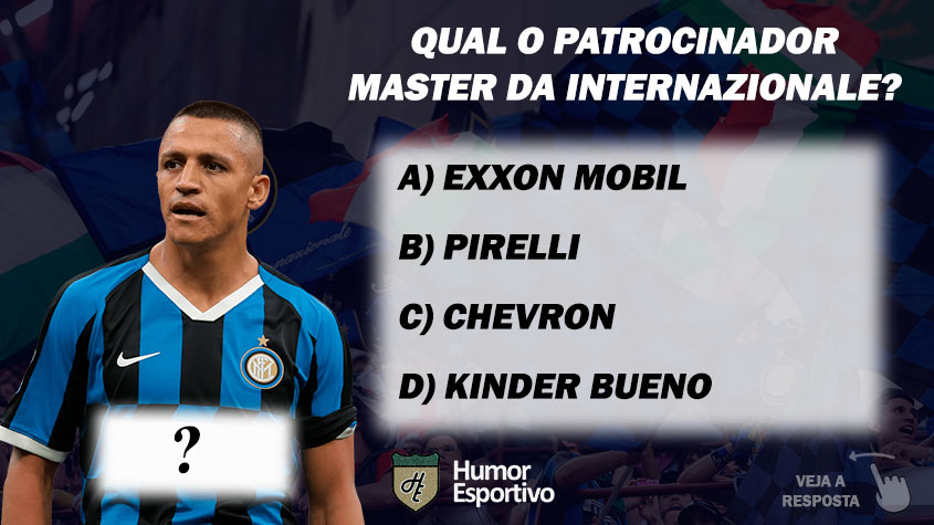 Qual o patrocinador master da Internazionale de Milão?