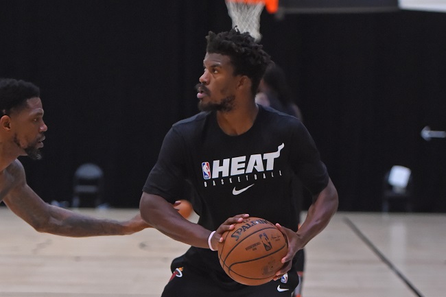 8- Miami Heat - Quarto colocado antes da suspensão da temporada, o time da Flórida conta com Jimmy Butler e Bam Adebayo para manter-se no topo da conferência Leste. O time deu um grande salto de qualidade em 2019-20, após ficar fora dos playoffs na campanha passada.