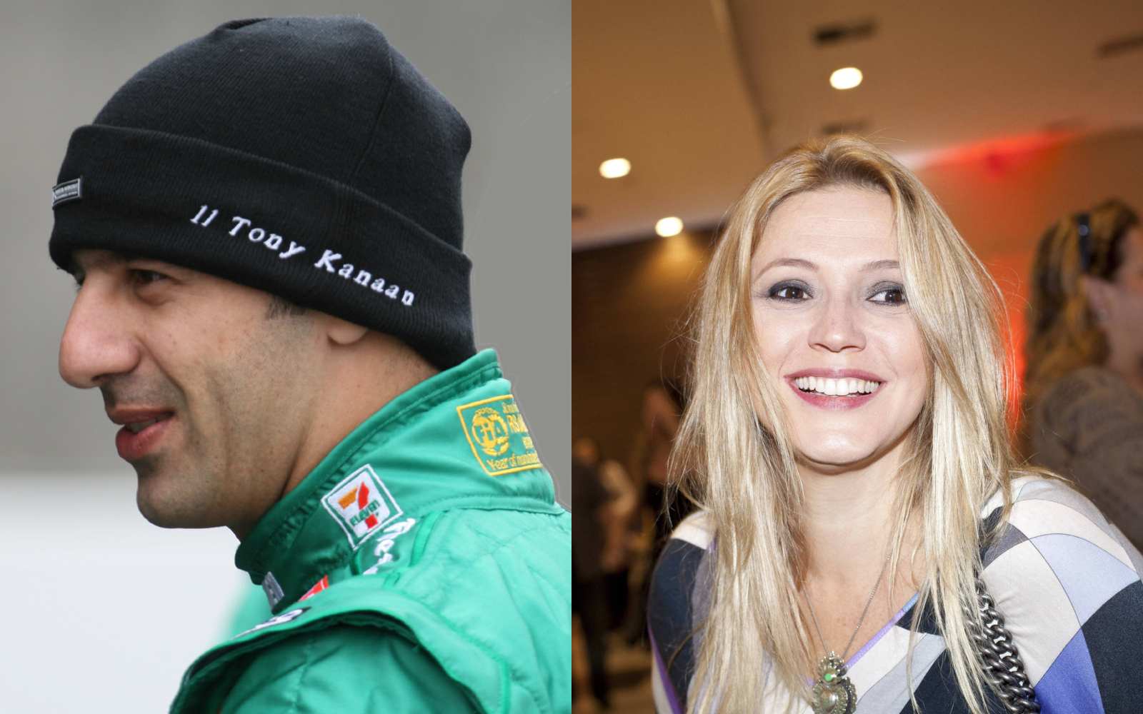 Tony Kanaan, campeão da Indy em 2014, namorou com a apresentadora e atriz Patrícia de Sabrit no fim dos anos 1990