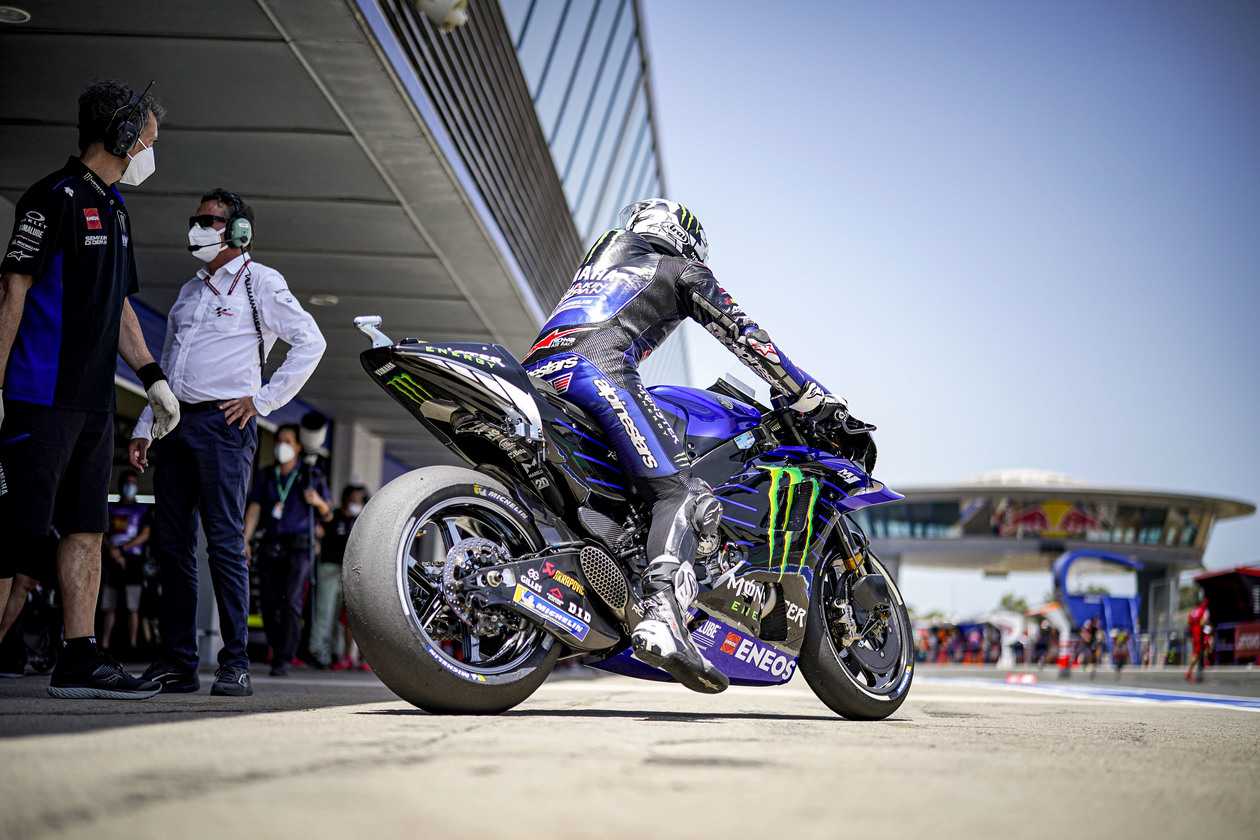 O espanhol ficou em segundo com apenas 0s024 de atraso para Márquez (Foto: Yamaha)