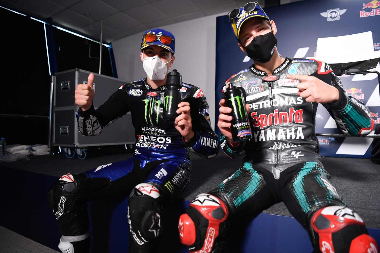 Viñales e Quartararo vão ser companheiros no ano que vem (Foto: Yamaha)