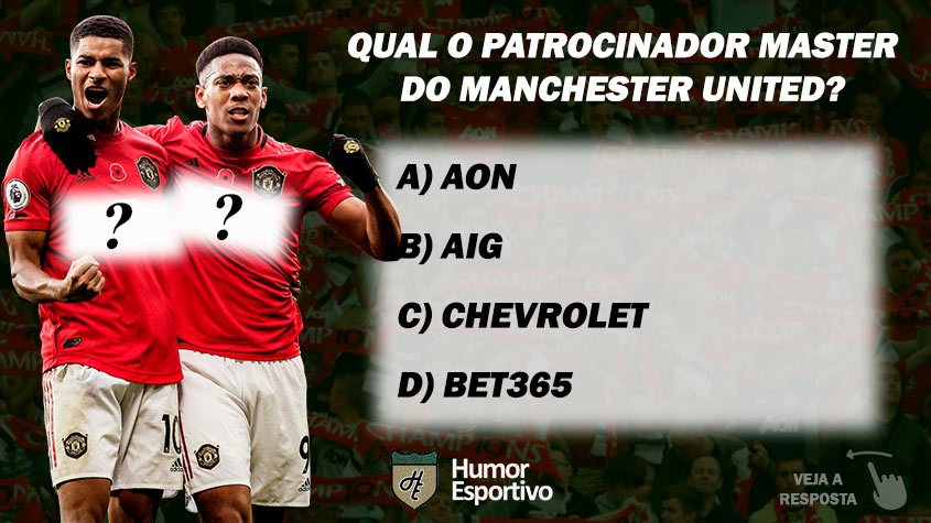 Qual o patrocinador master do Manchester United?