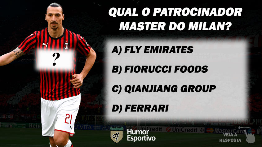 Qual o patrocinador master do Milan?