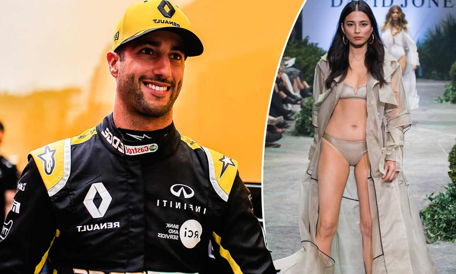 Piloto da Renault, Daniel Ricciardo negou relacionamento com a modelo Jessica Gomes, que contrariou o piloto e confirmou
