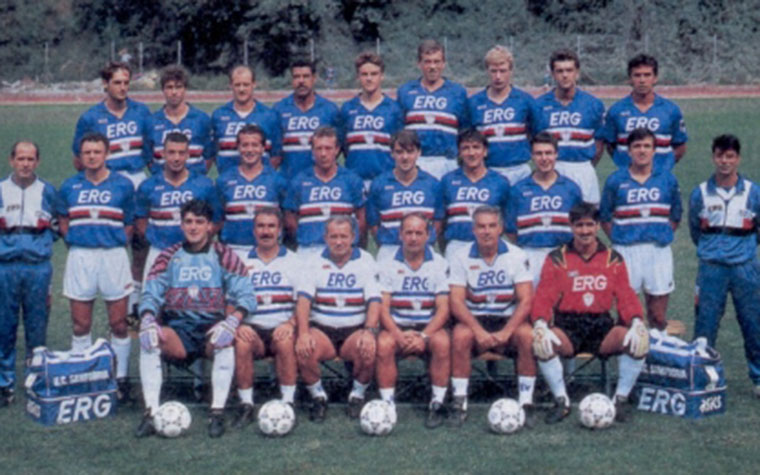 Com um time com Pagliuca, Toninho Cerezo, Roberto Mancini e Gianluca Vialli, a Sampdoria chegou à final da Champions League, mas foi superada pelo Barcelona, na prorrogação, em 1992. Ronald Koeman fez o gol do título.