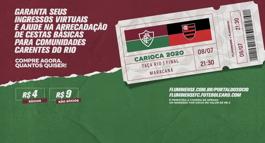 Outros clubes também aderiram à venda de ingressos solidários em transmissões de jogos, casos de Santa Cruz, Botafogo-SP, Fluminense, São Paulo, Volta Redonda, entre outros.