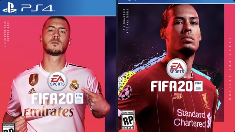 FIFA 20 - Hazard e van Dijk foram os jogadores na capa do FIFA 20. Os dois astros, porém, não dividiram a mesma arte. 