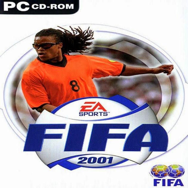 FIFA 2001 - Com muitas capas ao redor do mundo, o game em seu lançamento mundial utilizou Edgar Davids como jogador destaque. 