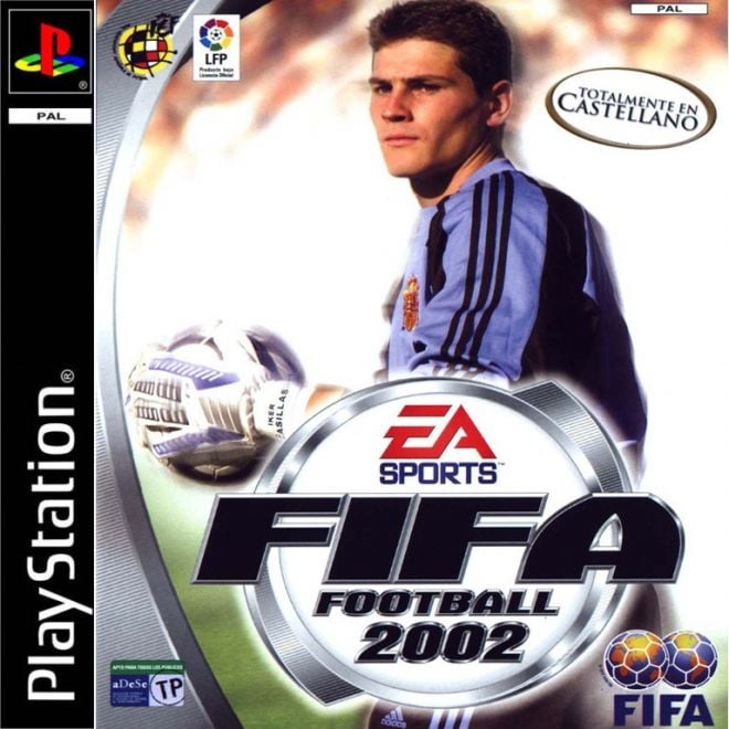 FIFA 2002 - A capa mundial do jogo foi do goleiro Iker Casilhas 
