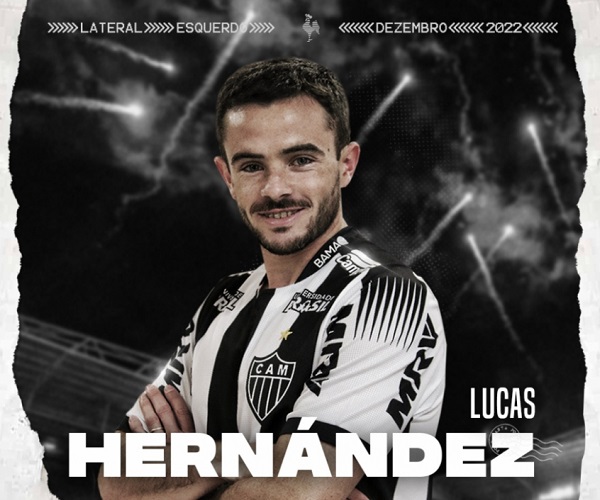 Já o lateral-esquerdo Lucas Hernandez foi emprestado ao Cuiabá até janeiro de 2021. Seu contrato com o Galo termina em dezembro de 2022.