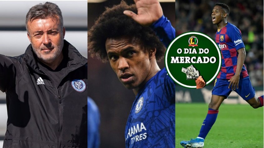 Apesar da pandemia do novo coronavírus, o mercado da bola não para. A manhã deste sábado foi agotada, com o Flamengo otimista por novo técnico, Willian podendo atuar em rival inglês e multa bilionária na renovação de Ansu Fato. Veja essas e outras movimentações!