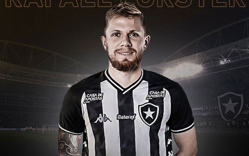 FECHADO - O Botafogo oficializou, nesta sexta-feira, a contratação do zagueiro Rafael Forster. O atleta de 30 anos estava no Ludogorets, da Bulgária, e também pode atuar como lateral-esquerdo.