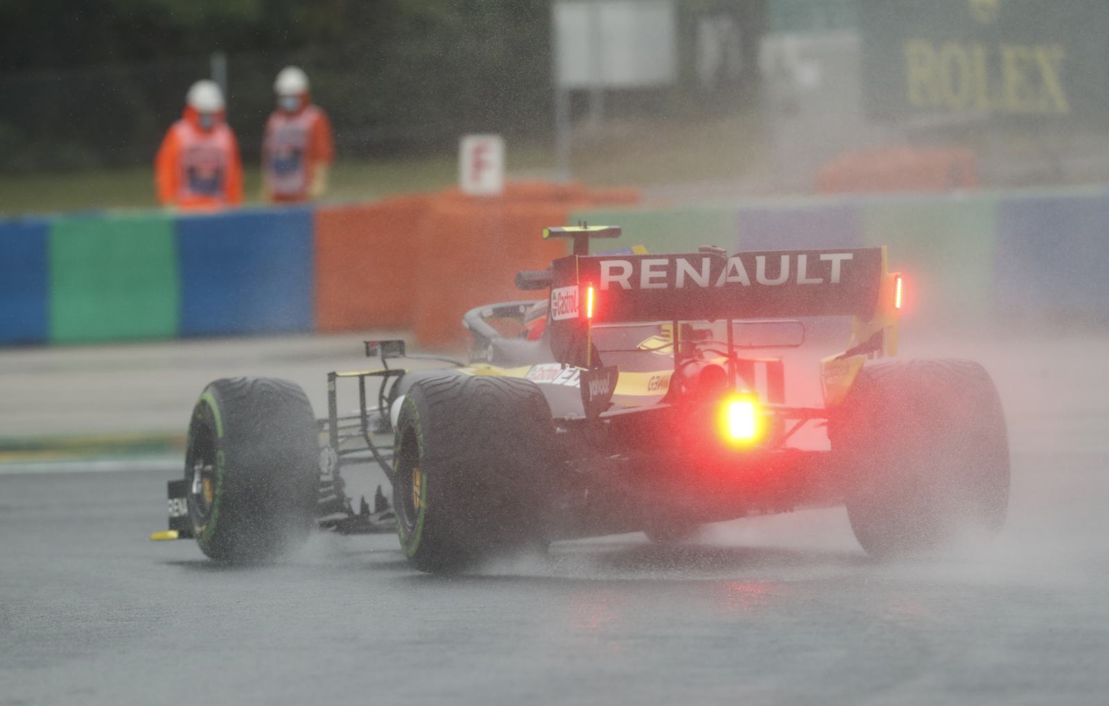 Esteban Ocon em ação nessa sexta-feira de treinos livres