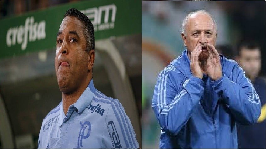 Roger Machado/Felipão - Palmeiras 2018: o Verdão trocou de treinador em julho de 2018, quando demitiu Roger e contratou Felipão. Com o veterano no comando, o clube foi campeão brasileiro daquela temporada.
