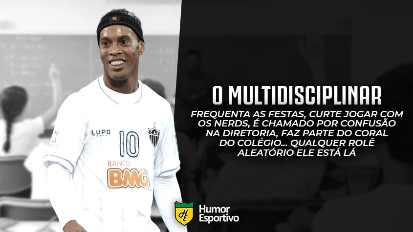 E se o Ronaldinho Gaúcho fosse aluno no colégio dos boleiros?