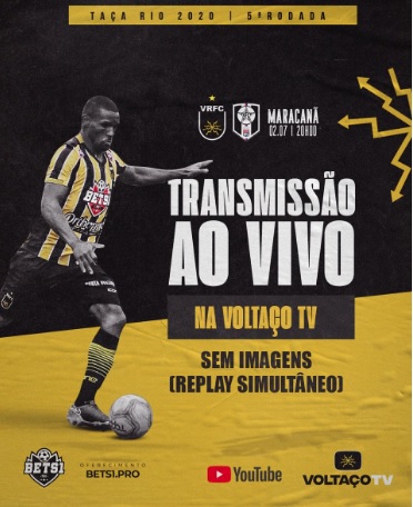 Também às pressas, o Volta Redonda utilizou seu canal de YouTube para transmitir a partida contra o Resende. Porém, eram exibidos apenas flashes do que acontecia no confronto do Maracanã.
