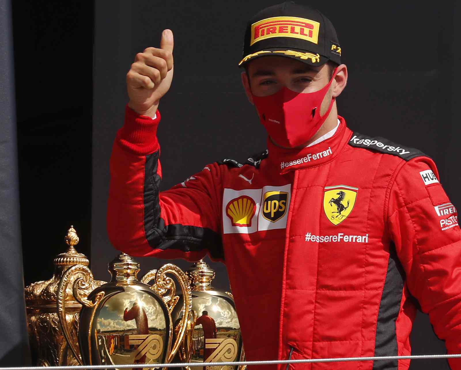 Foi o segundo pódio de Charles Leclerc em 2020