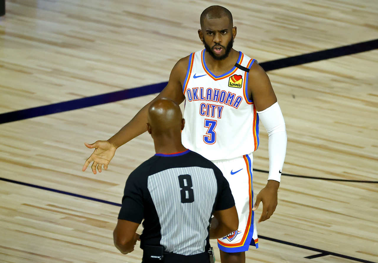 Chris Paul, do Oklahoma City Thunder, é apoiador de Biden nessas eleições.