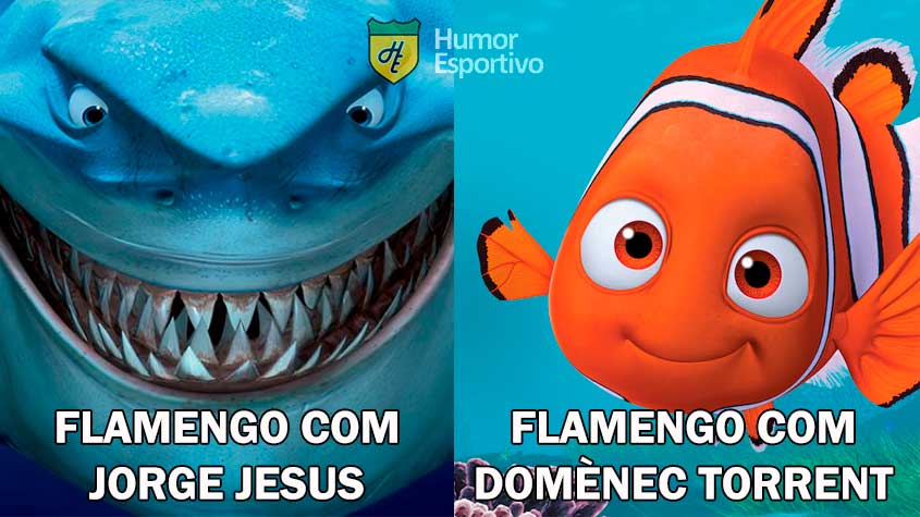 O Flamengo sofreu sua segunda derrota sob o comando de Domènec Torrent e agora amarga a lanterna do Brasileirão. Após a derrota para o Atlético-GO, por 3 a 0, os rivais não perderam tempo e fizeram uma série de memes com provocações. Veja na galeria!