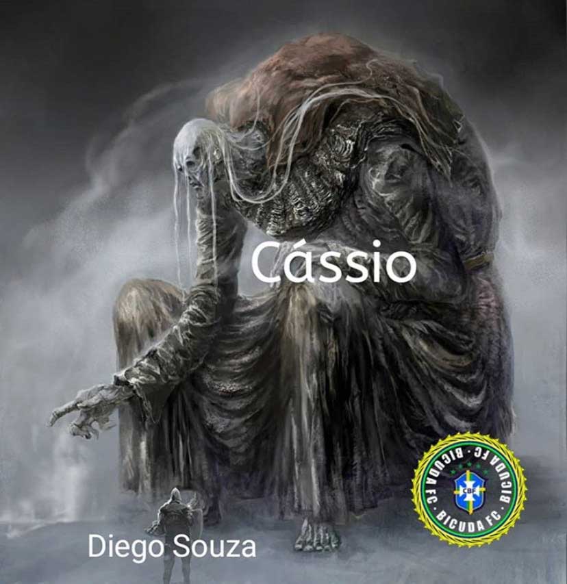 Diego Souza para em Cássio novamente e é alvo de memes