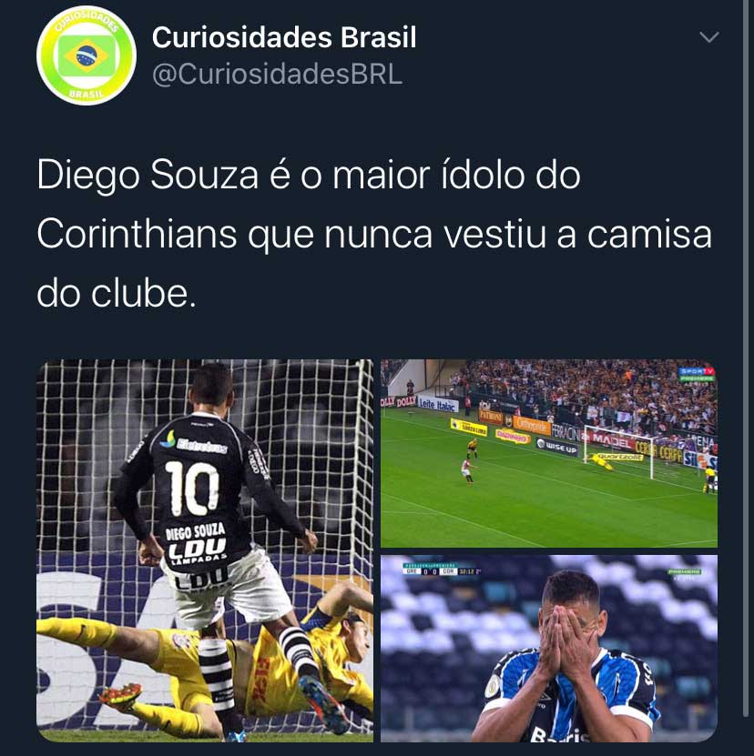 Diego Souza para em Cássio novamente e é alvo de memes