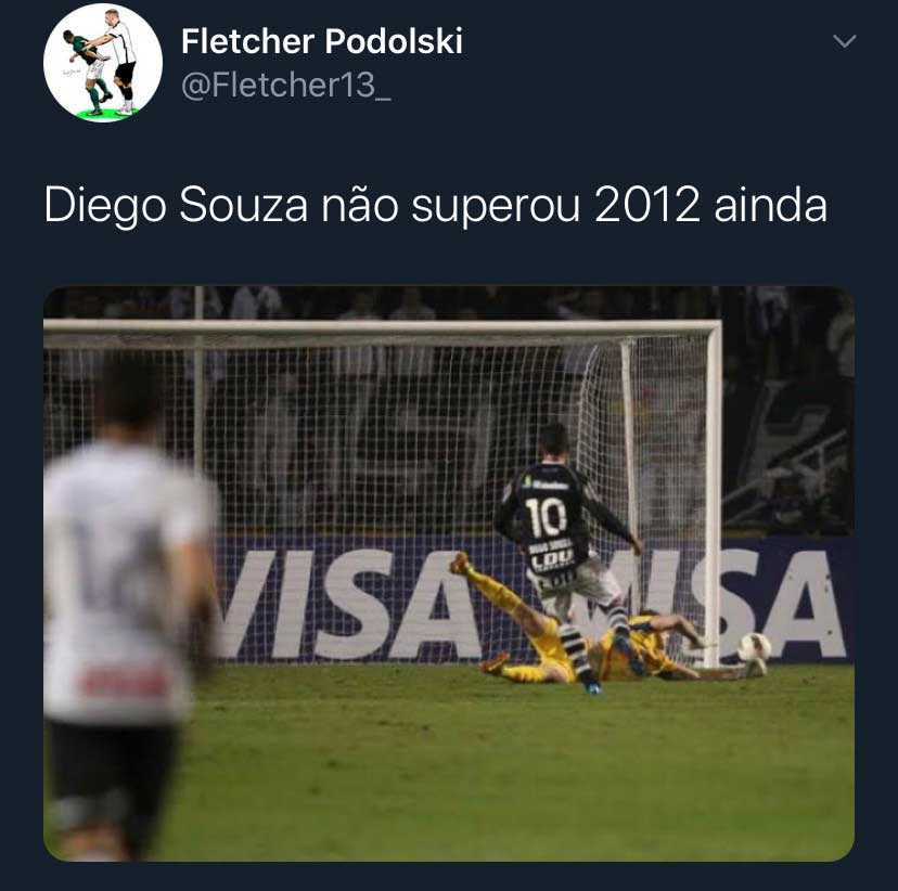 Diego Souza para em Cássio novamente e é alvo de memes