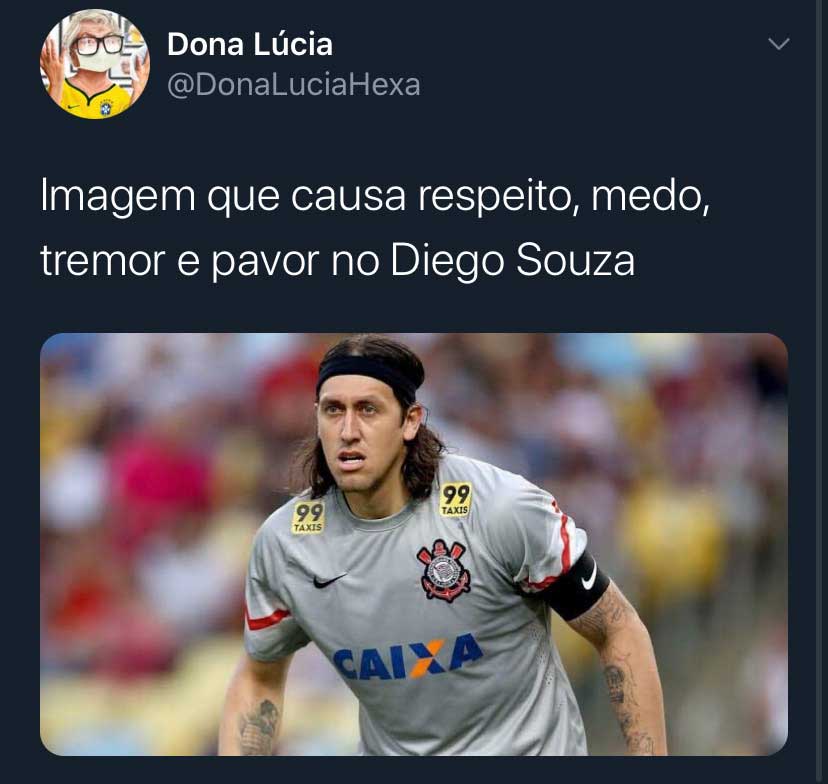 Diego Souza para em Cássio novamente e é alvo de memes