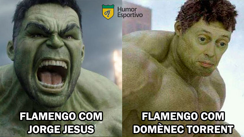 Jorge Jesus foi lembrado após Domènec Torrent estrear com derrota no comando do Flamengo. Segunda vitória de Jorge Sampaoli sobre o time carioca também foi exaltada. Veja os memes na galeria!