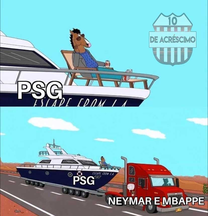 Champions League: classificação do PSG nos minutos finais rendeu memes nas redes sociais