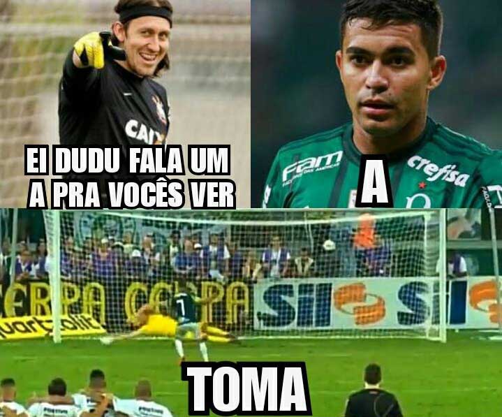 Zoeira Retrô: os memes da final do Paulistão entre Corinthians e Palmeiras, em 2018.