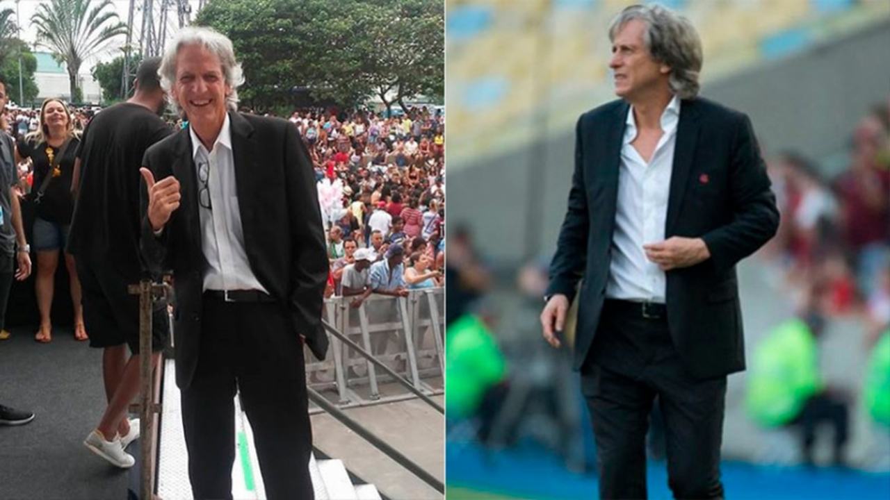 Jorge Jesus ficou marcado na história do Flamengo. Com 13 meses de trajetória, impossível o 'Mister' ter ficado de fora da brincadeira. Por isso, o treinador também ganhou um sósia, um dos mais parecidos em comparação ao elenco.