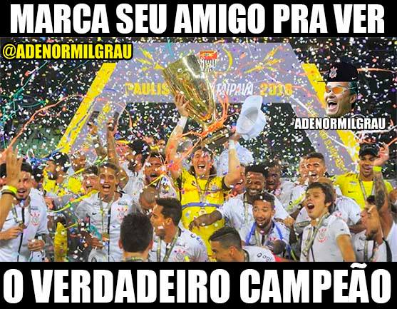 Zoeira Retrô: os memes da final do Paulistão entre Corinthians e Palmeiras, em 2018.