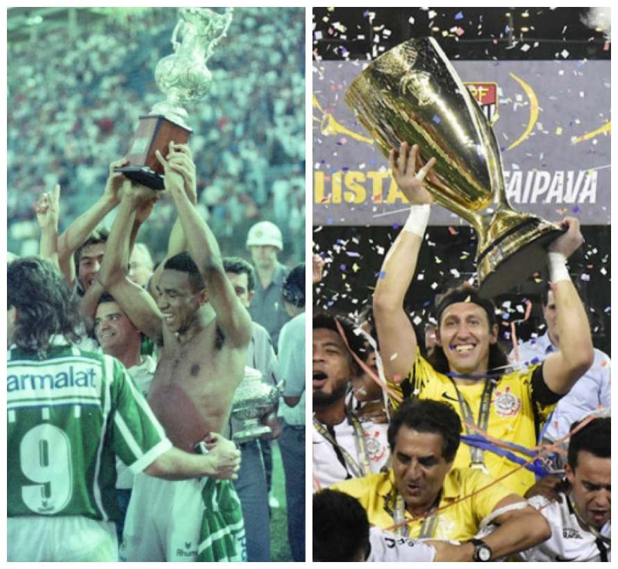 O Palmeiras sagrou-se campeão paulista no último sábado diante do maior rival, o Corinthians. Esta foi a 11ª final entre as equipes na história, e o Alviverde leva vantagem geral sobre o rival. Confira a seguir todas as decisões com Dérbi!