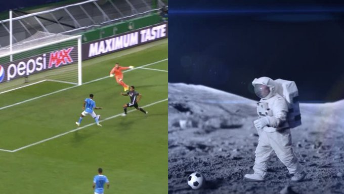 Champions League: Sterling perdeu gol feito que daria o empate ao Manchester City e foi alvo de memes nas redes sociais