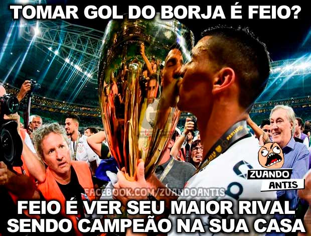 Zoeira Retrô: os memes da final do Paulistão entre Corinthians e Palmeiras, em 2018.