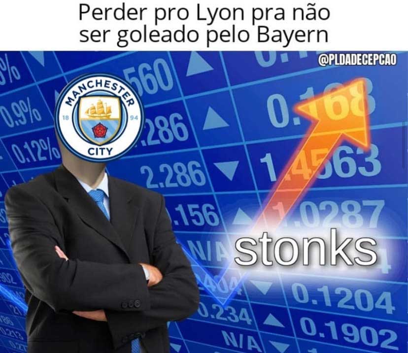 Champions League: os melhores memes de Manchester City 1 x 3 Lyon